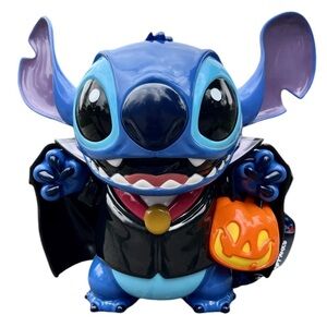 Disney Parks Vampire Stitch Popcorn Bucket Halloween 2024